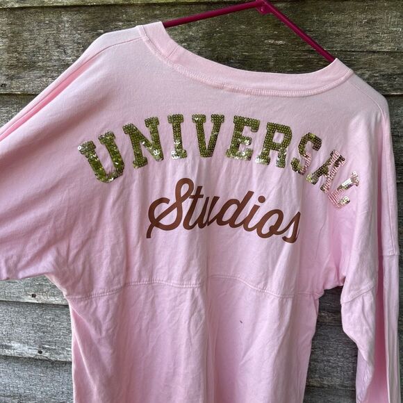 Universal Studios oversized size S spirit style jersey sequined spell out. - Picture 5 of 6